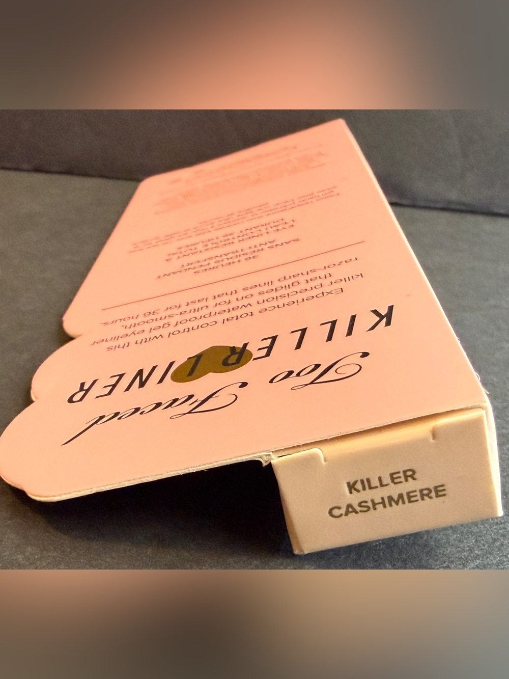 Too Faced Killer Liner 36 Hour Waterproof Gel Eyeliner Killer Cashmere NIB - Picture 3 of 3